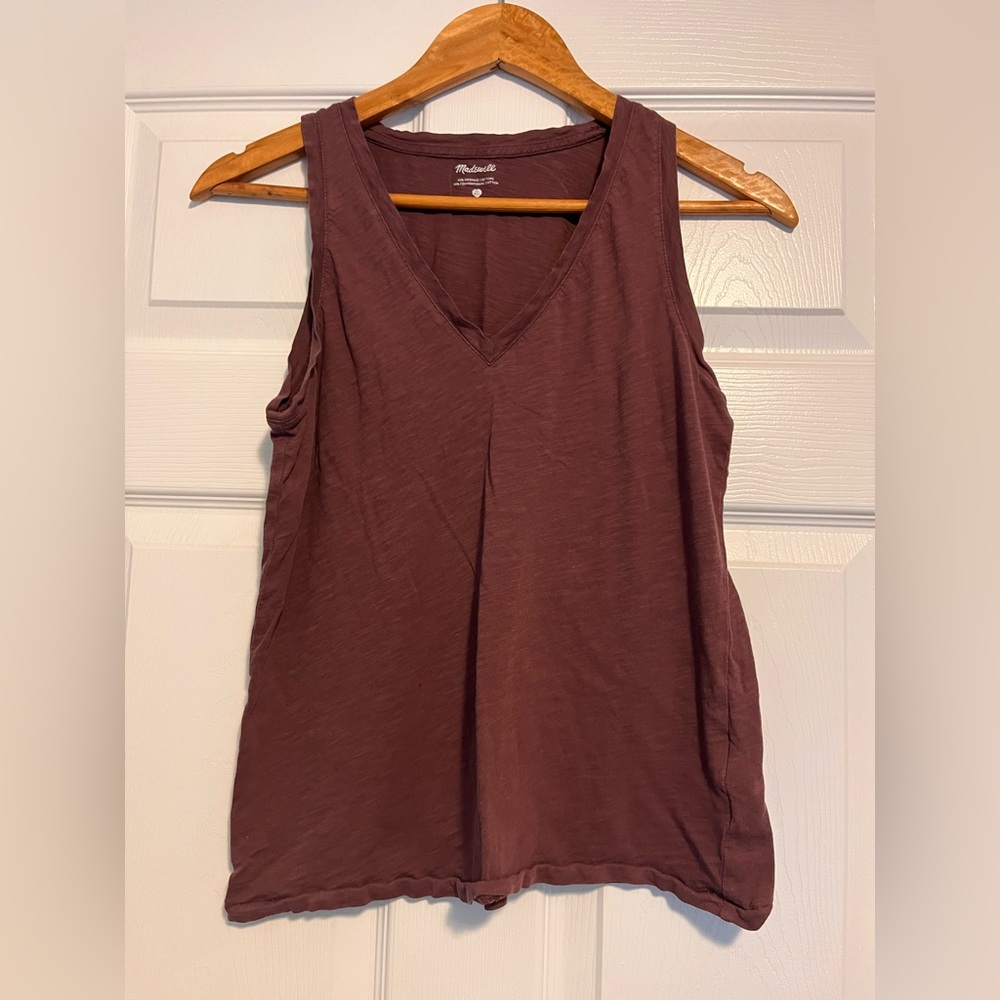 Madewell Purple Sleeveless Tank Top